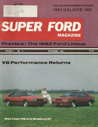SUPER FORD 1981 SEPT - NEW FORDS, BOB GLIDDEN vs. LEE SHEPHERD